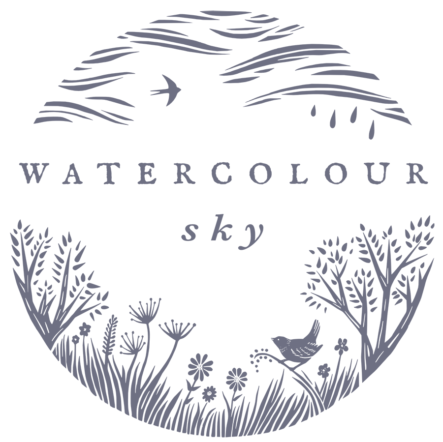 watercolour sky logo