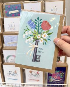 New Home Floral Key card